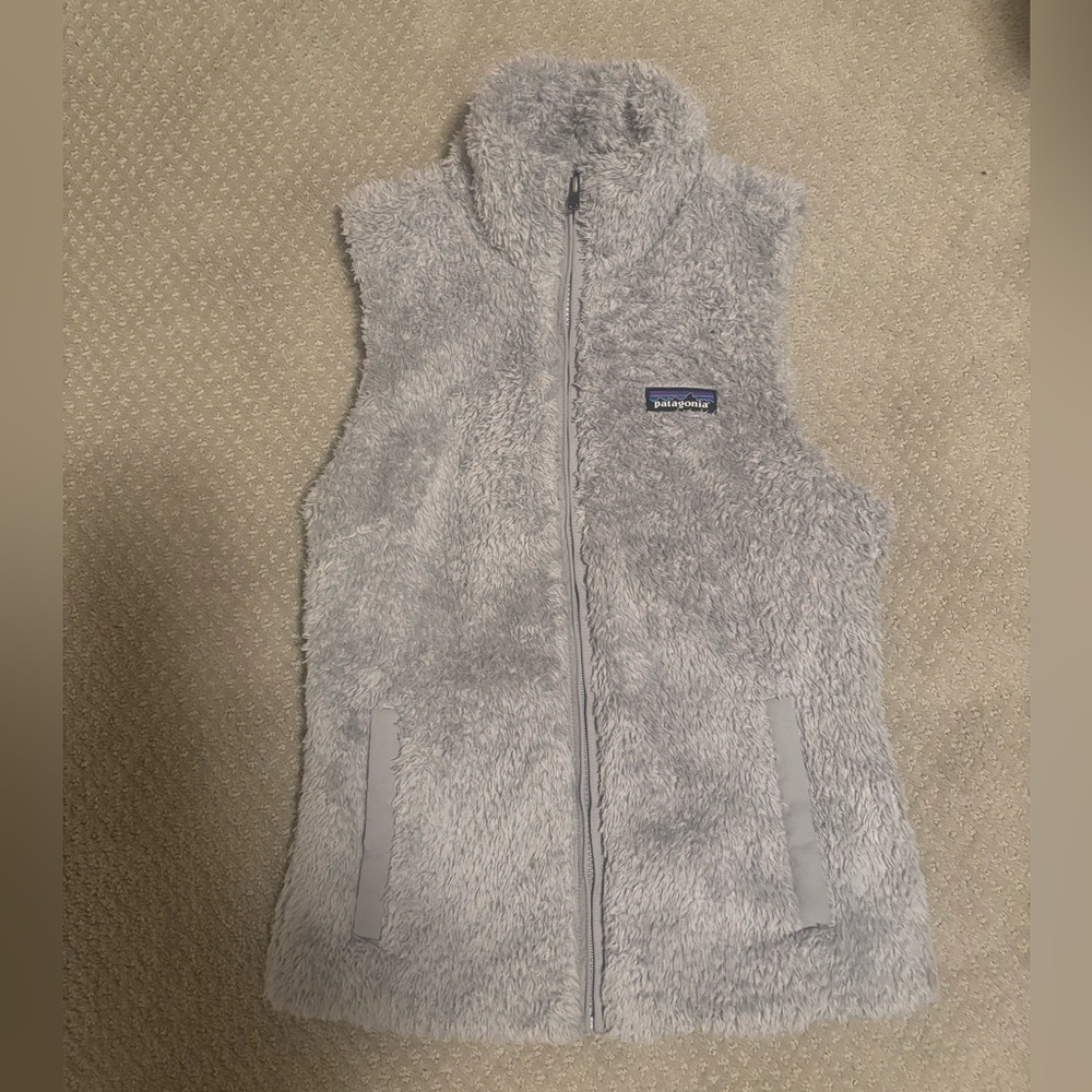 Patagonia Light Gray Fleece Vest
